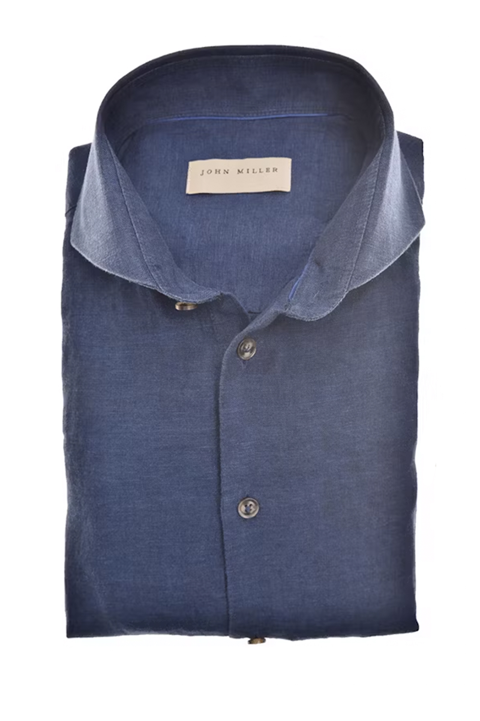 Heren overhemd lm dressual blauw