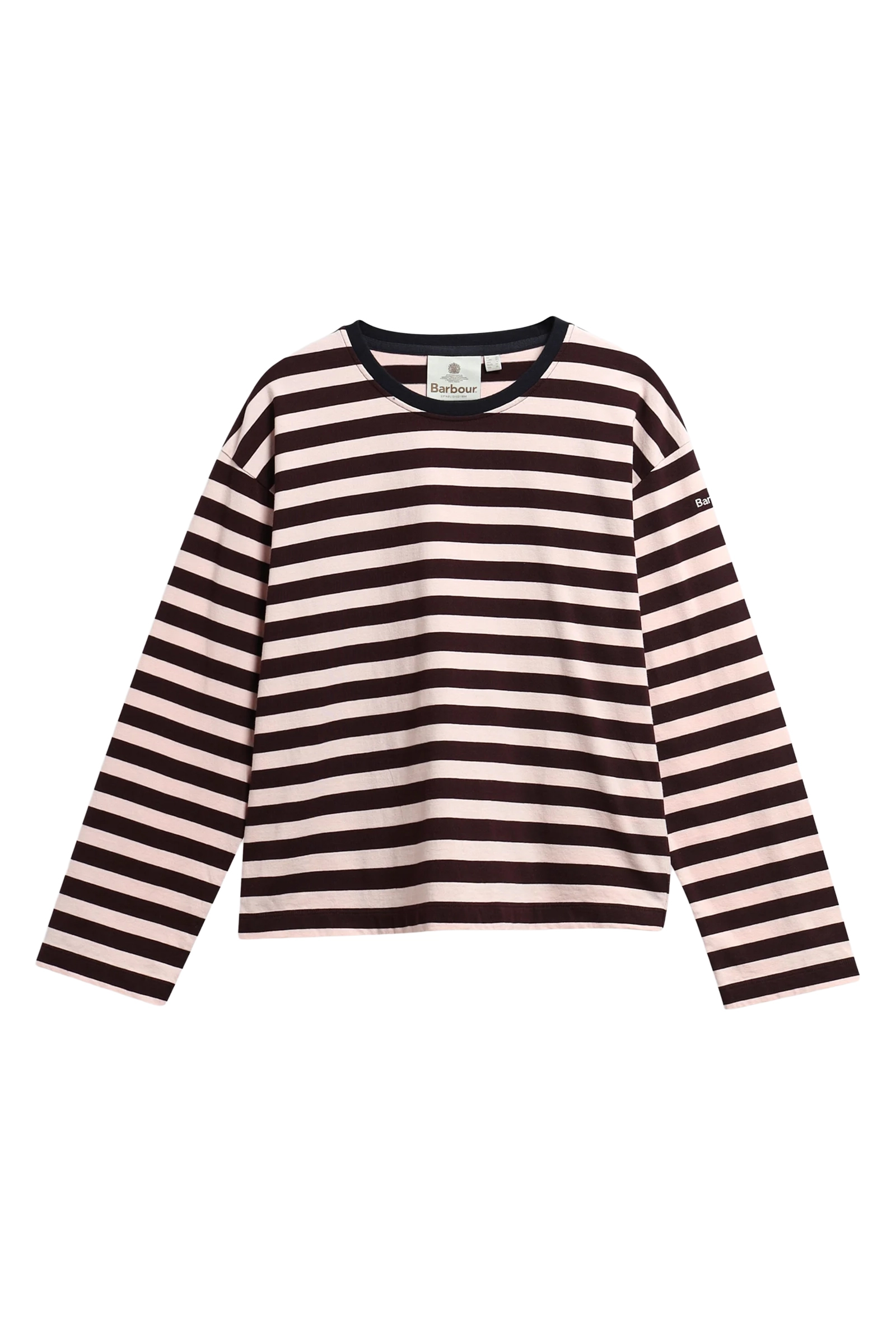 Dames t-shirt lange mouw rose