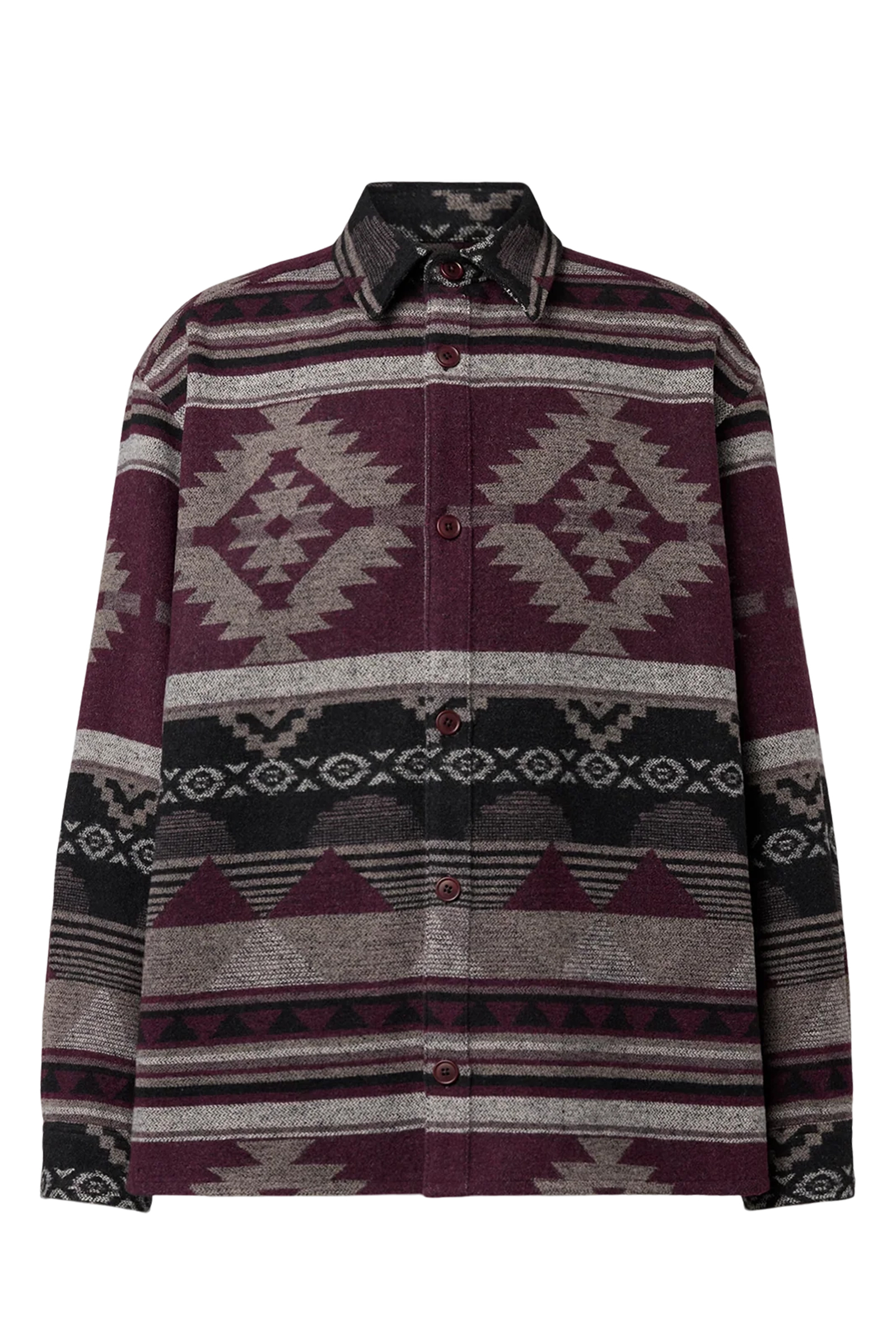 Heren overhemd lm casual rood