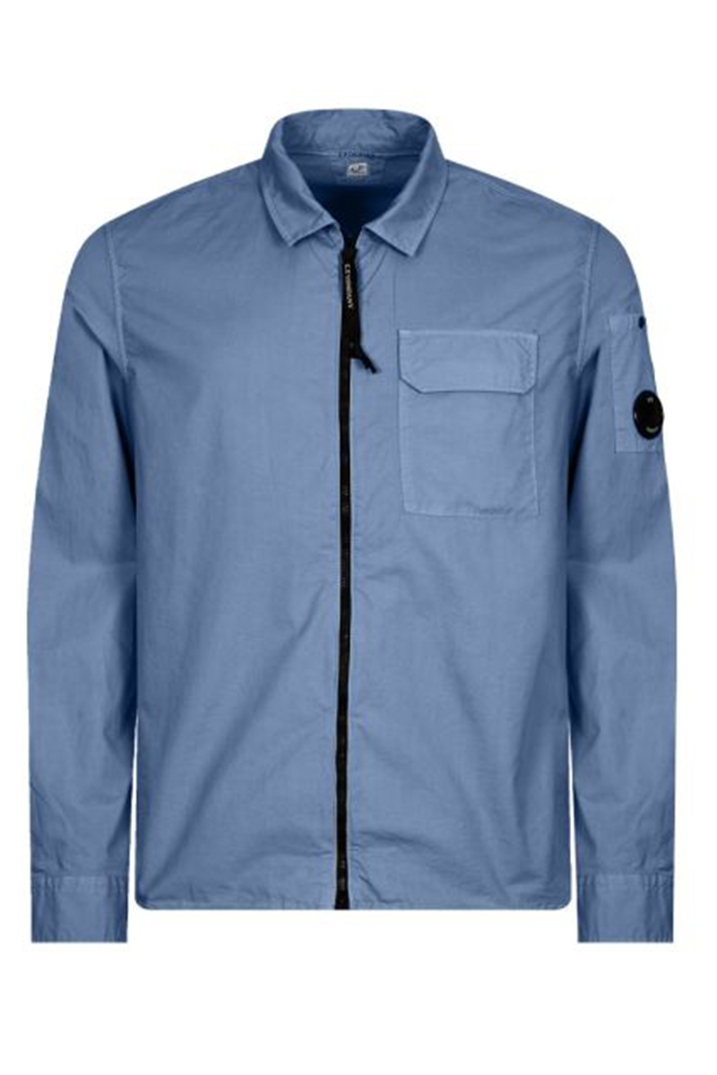 Jongens overhemd lange mouw blauw