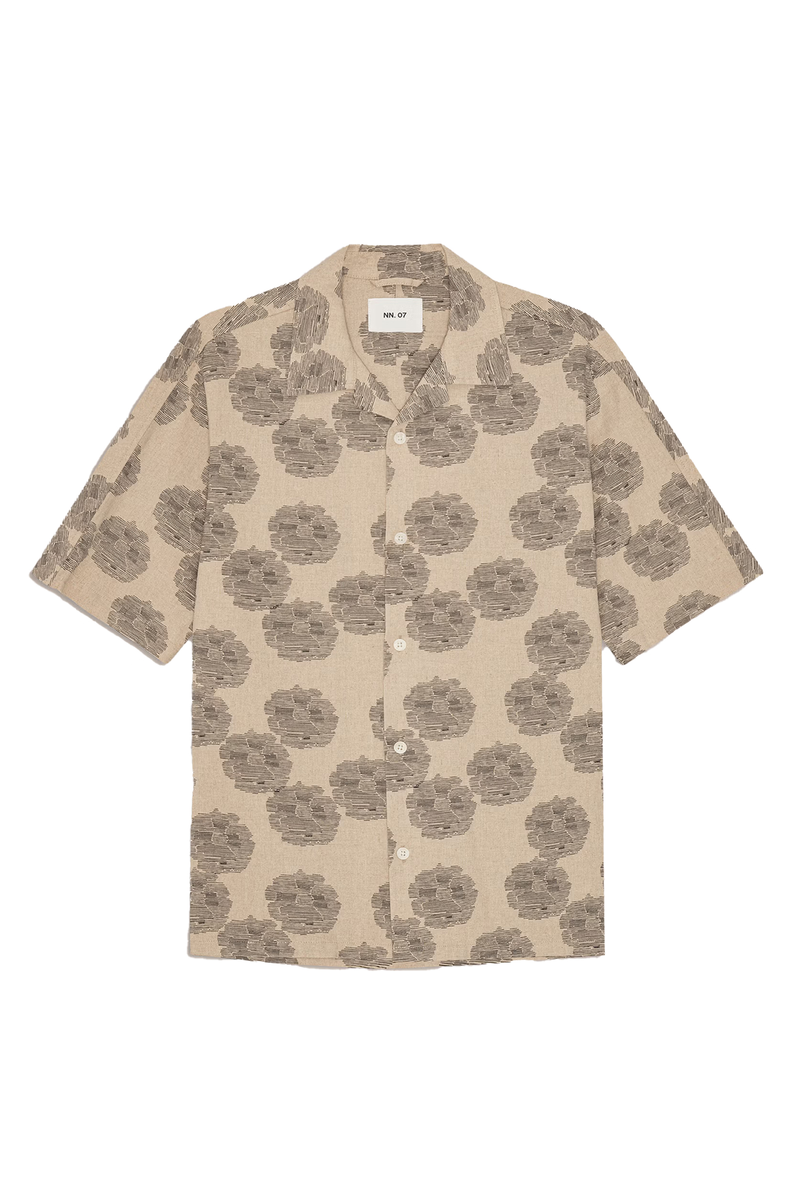 Heren overhemd km casual bruin