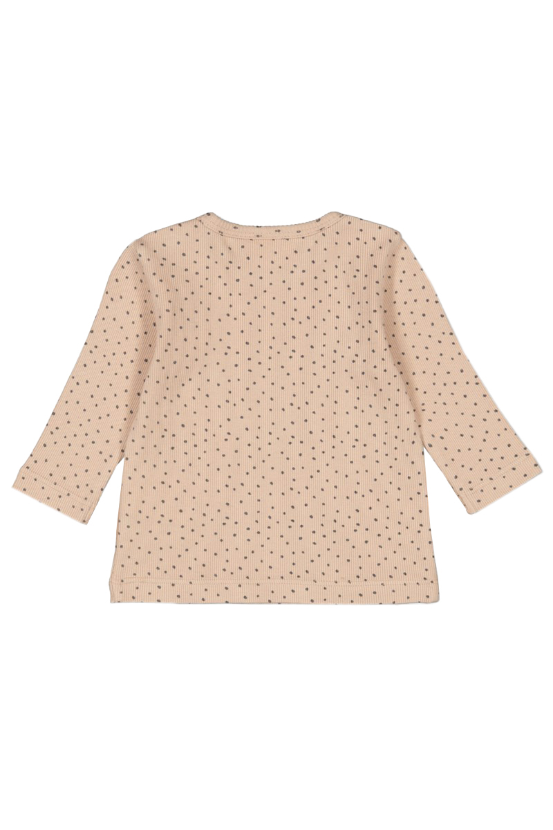 Baby t-shirt lange mouw bruin