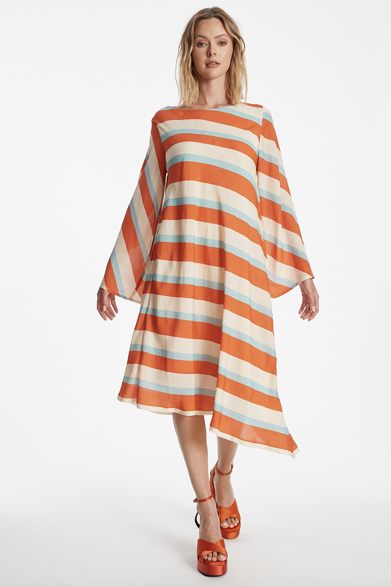 Dames jurk oranje