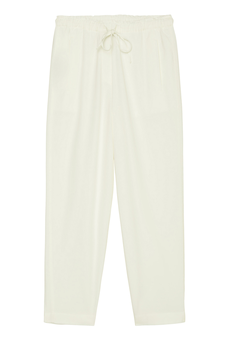 Marc O'Polo Pants, jogger style, tapered fit, w white cotton 1