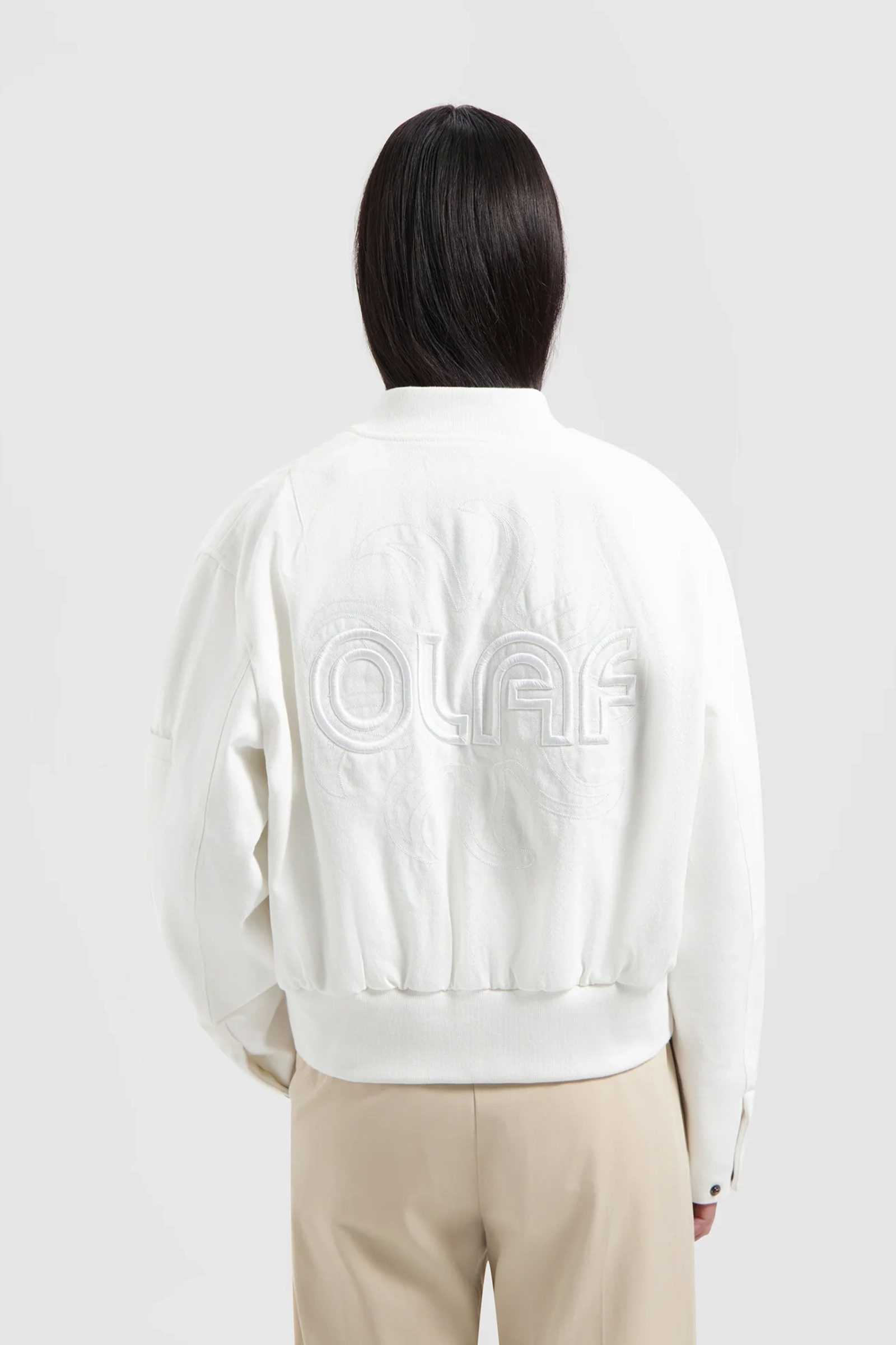 Olaf Hussein SUN DENIM BOMBER JACKET Ecru-1 3