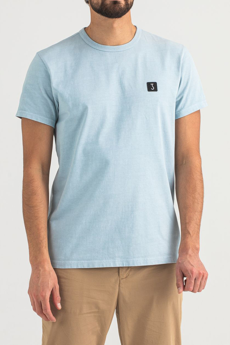 Heren t-shirt kortemouw blauw