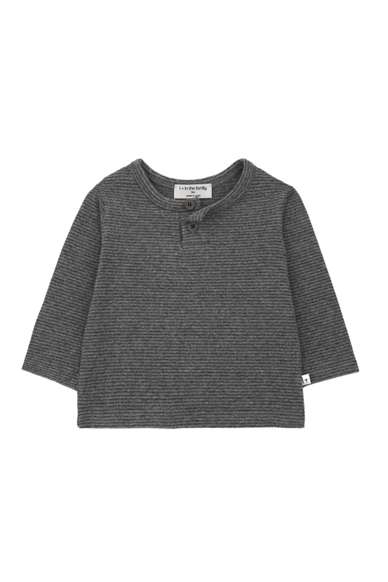 Baby t-shirt lange mouw grijs Baby t-shirt lange mouw grijs