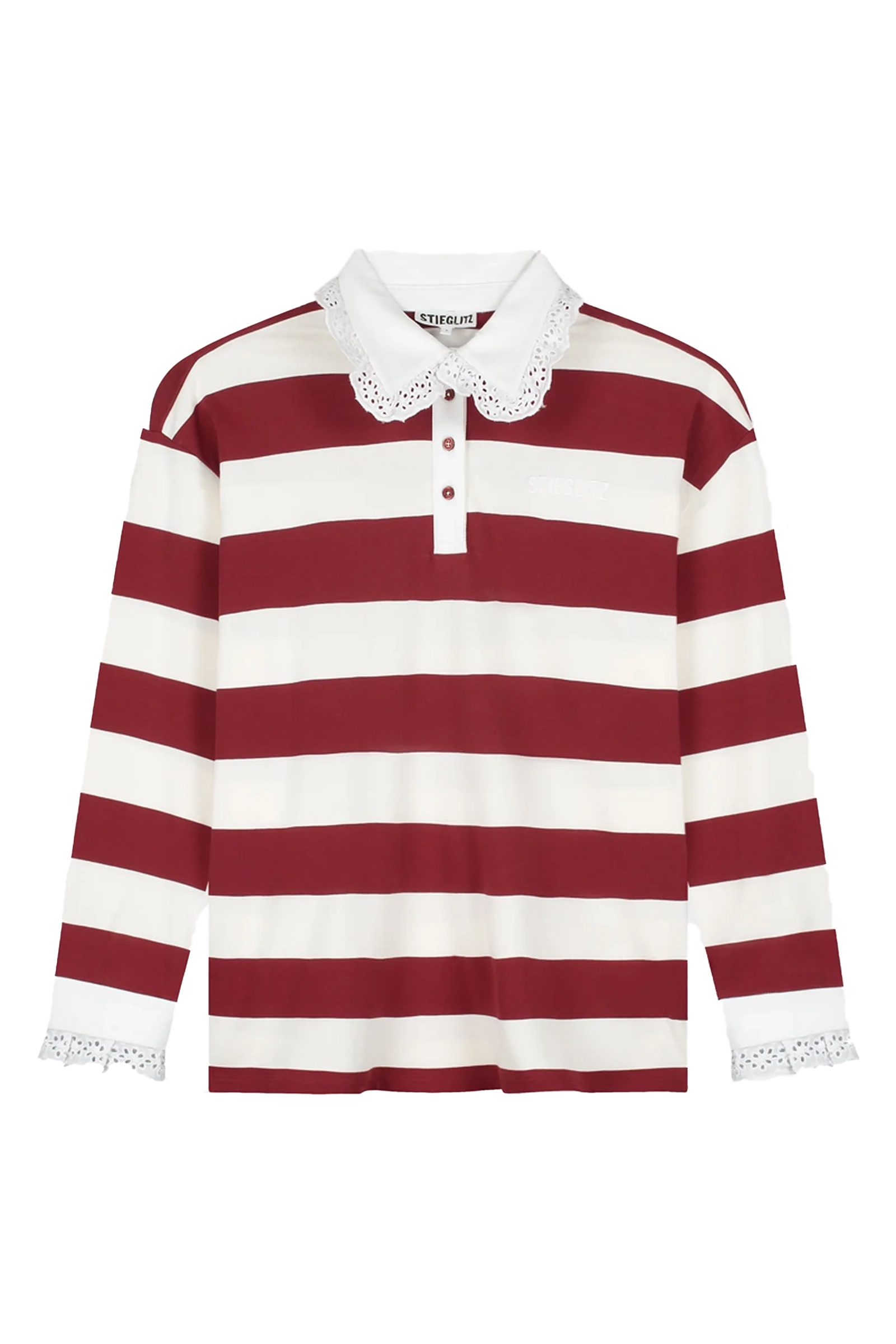 Dames t-shirt lange mouw bruin