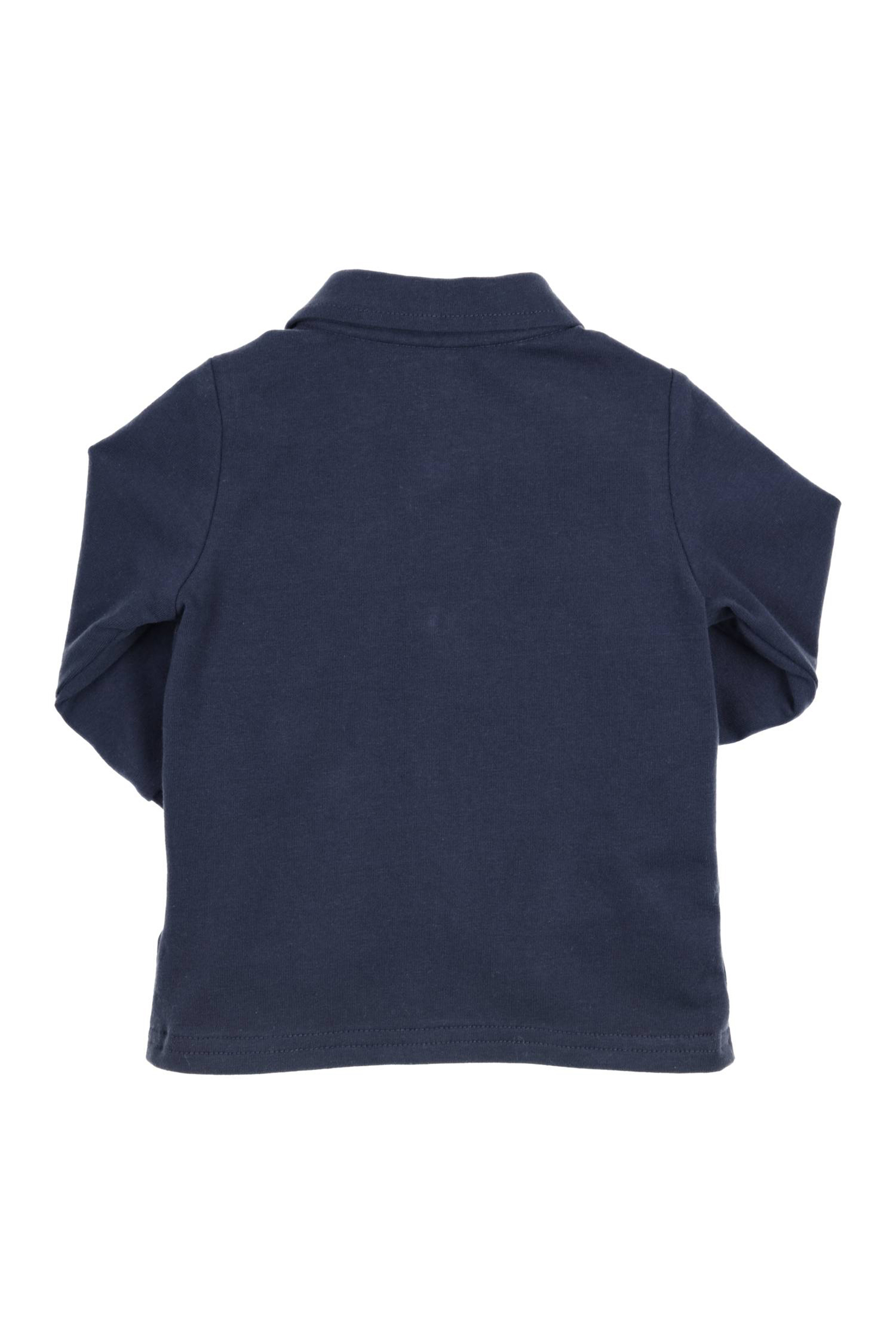 Baby blouse/overhemd blauw