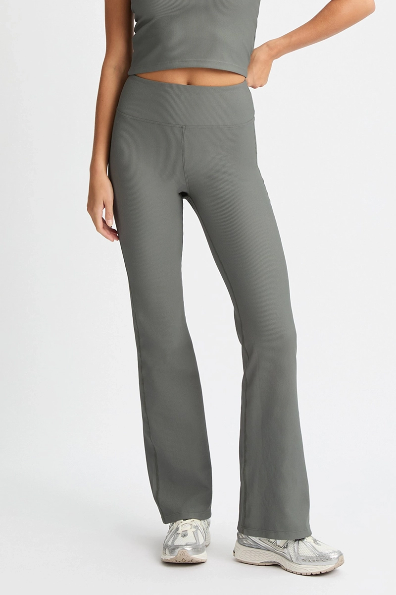 Fitness dames tight lang groen