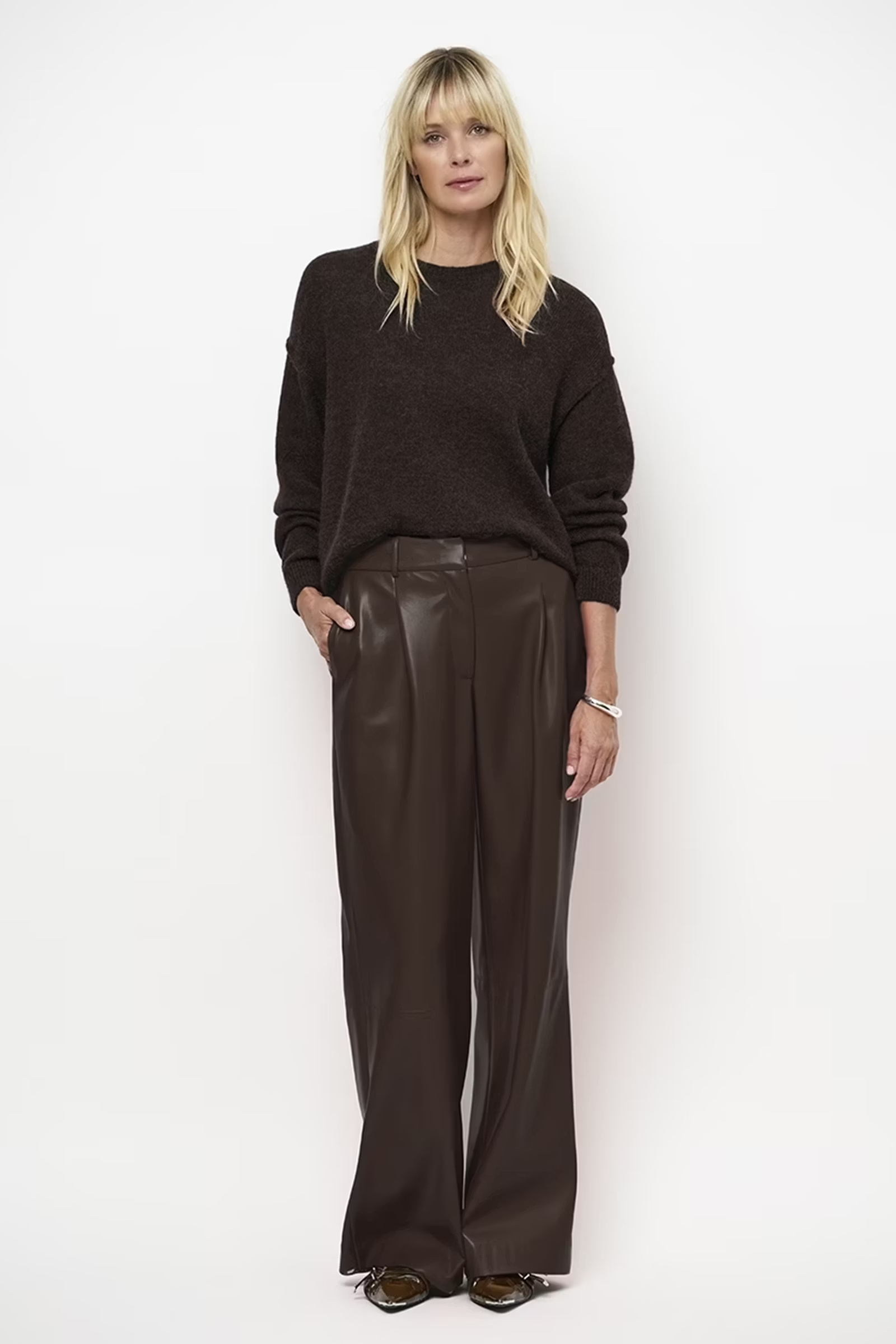 Dames broek bruin