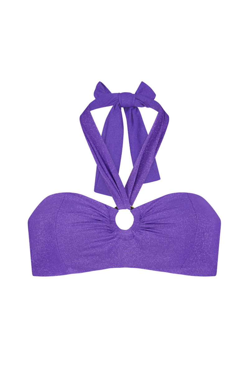 Bad/beach dames bikini top paars