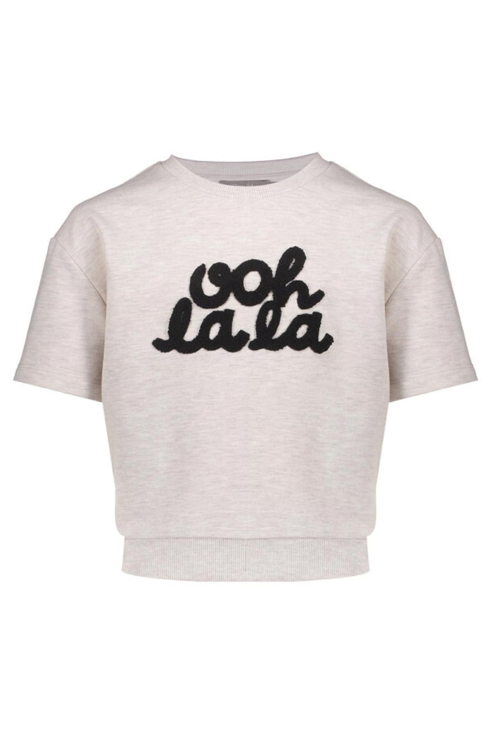 Meisjes t-shirt korte mouw bruin