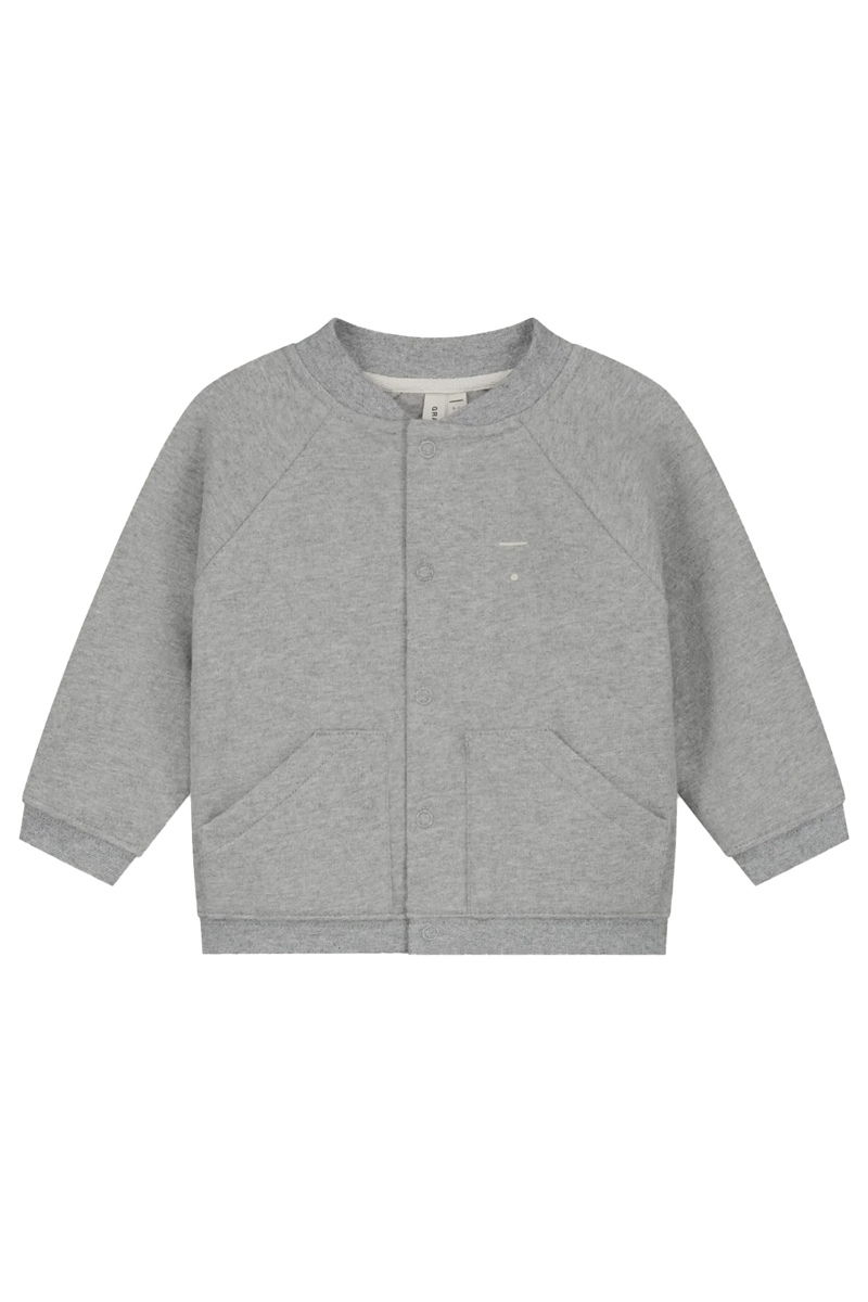 Gray Label Baby baseball cardigan Grijs-1 1