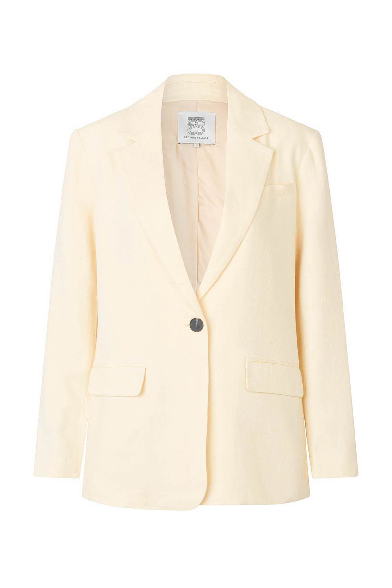 Dames blazer geel