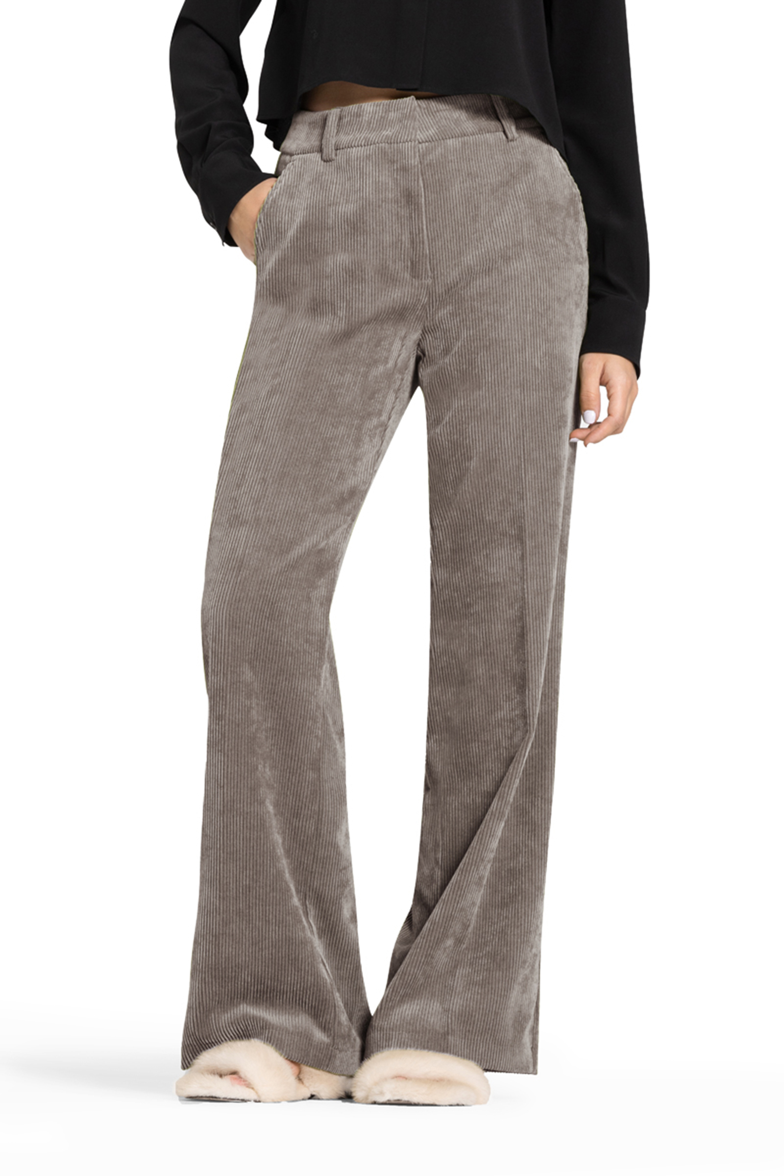 Dames broek bruin