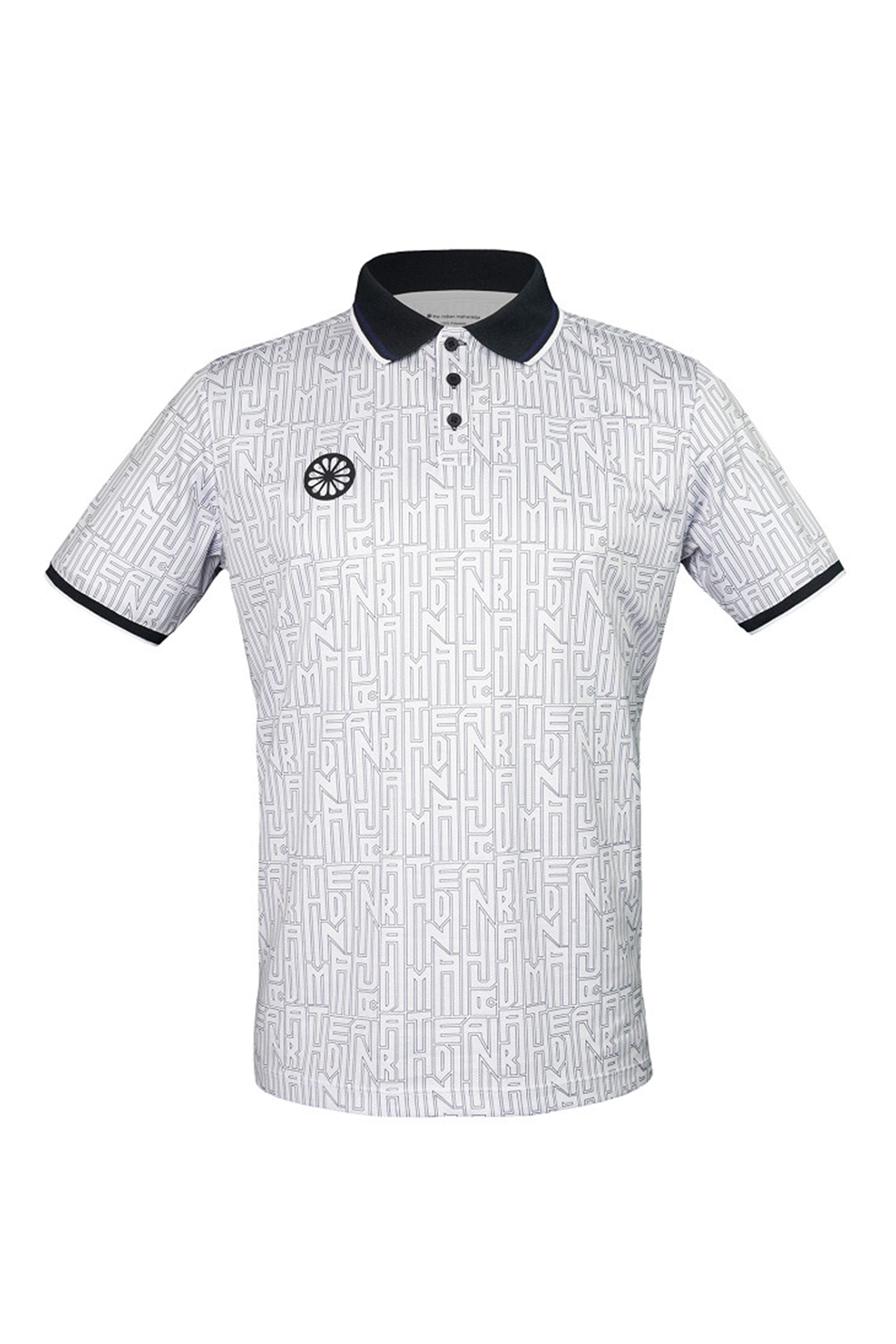 Tennis heren polo wit