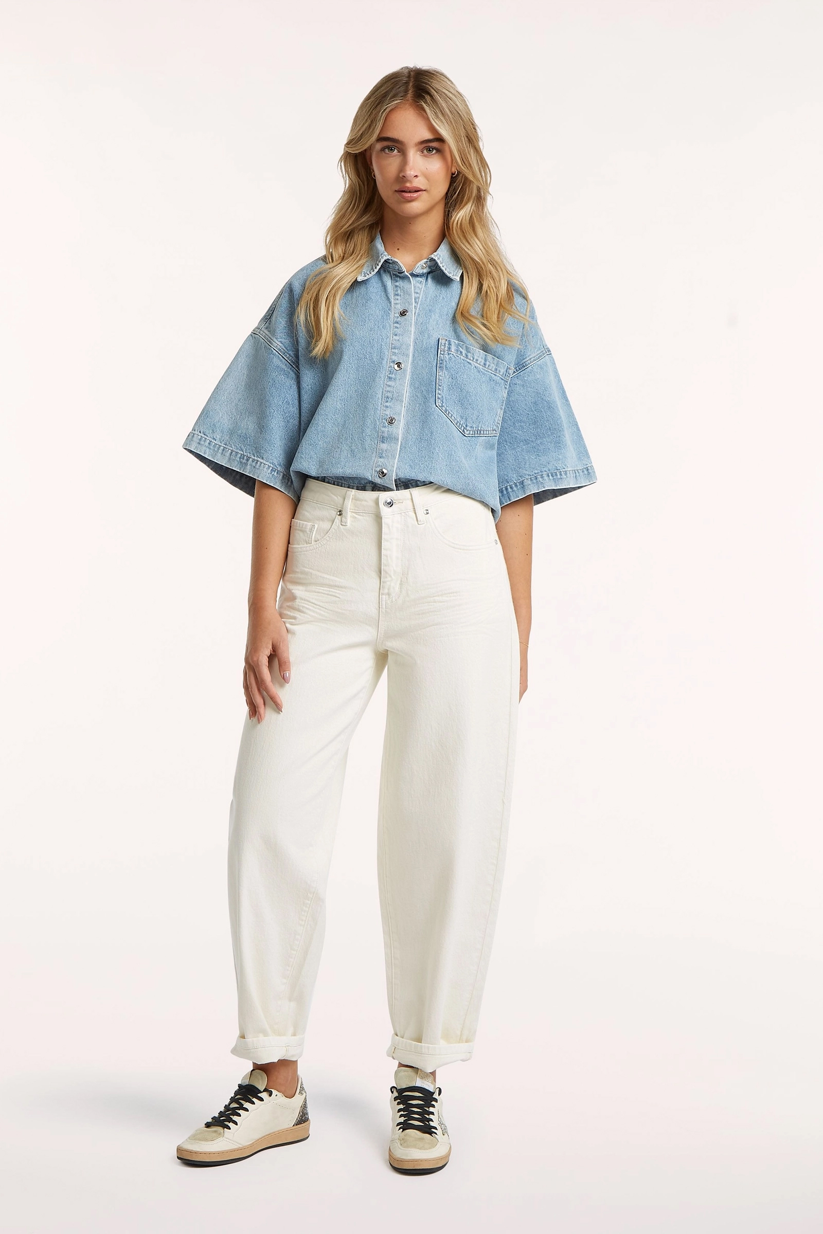 Dames jeans ecru