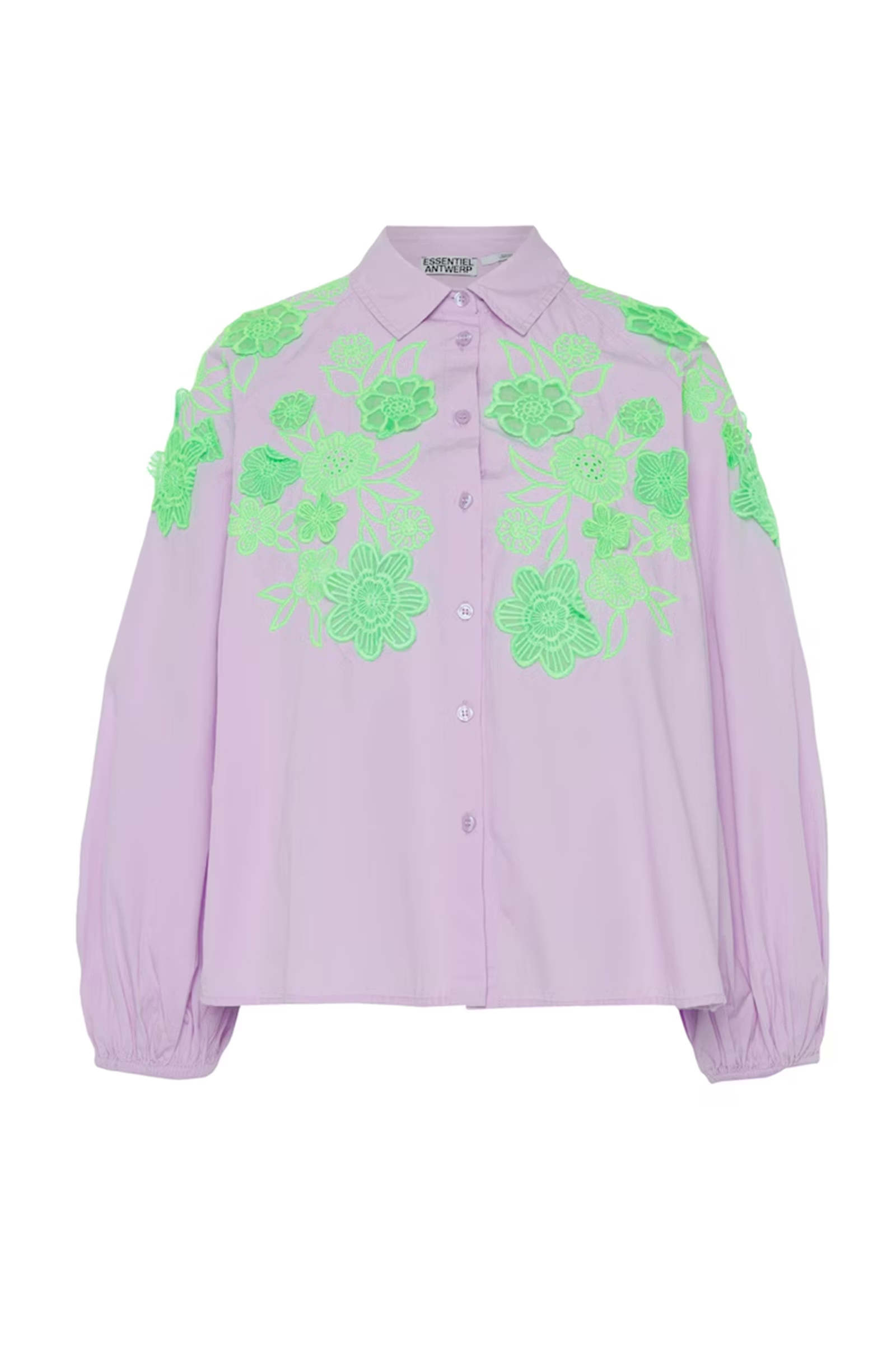 Dames blouse lange mouw paars