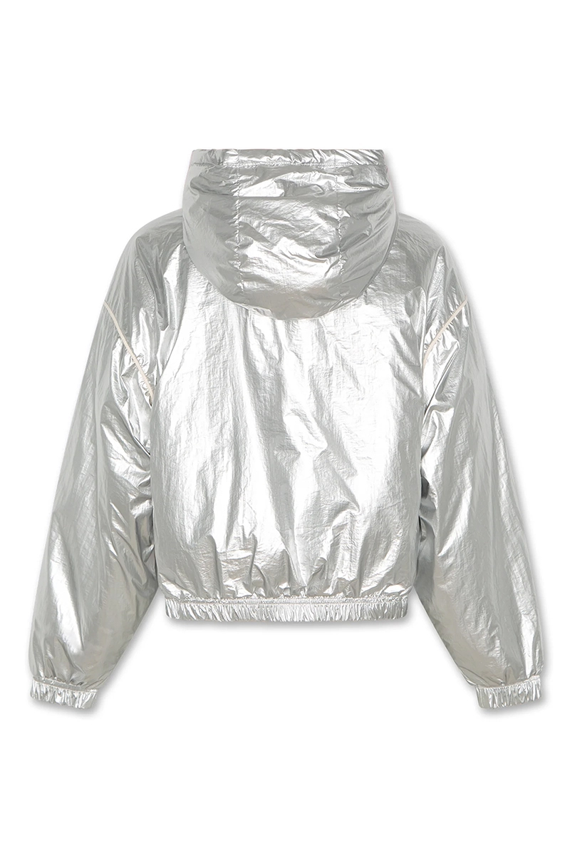 Meisjes jas zilver