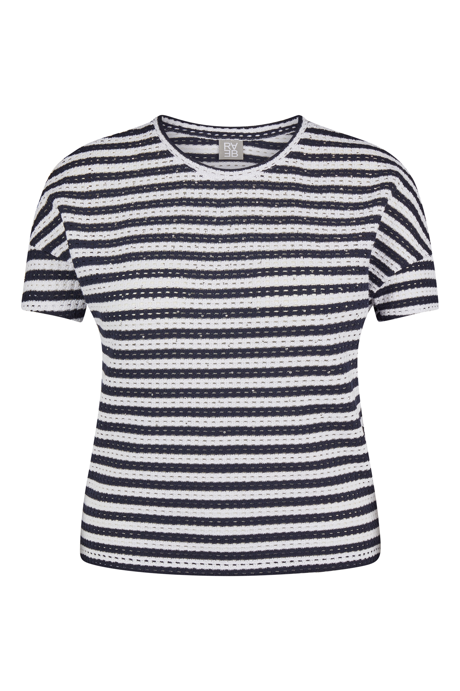 Dames t-shirt korte mouw blauw