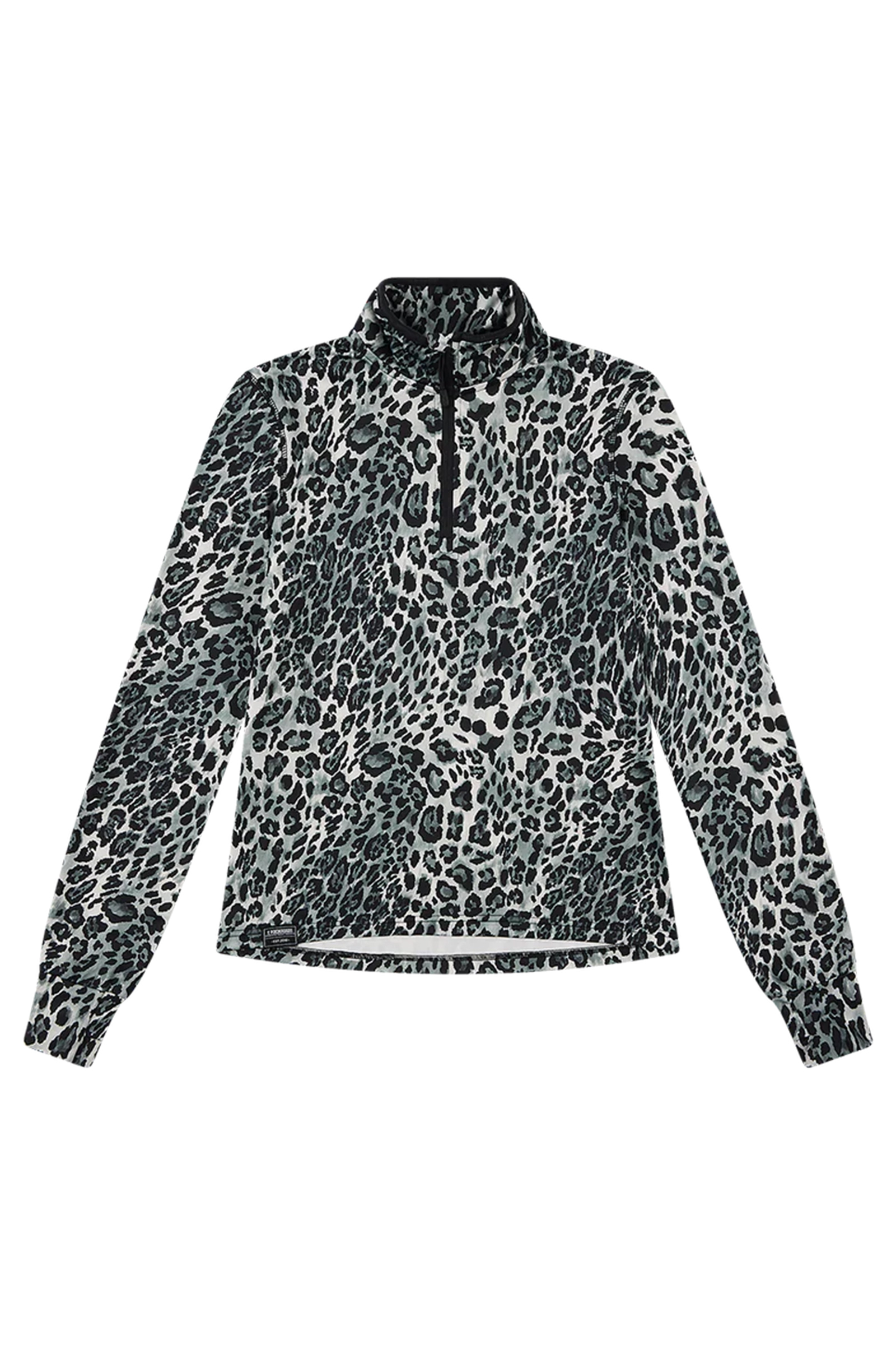 Wintersport dames pully+rits wit