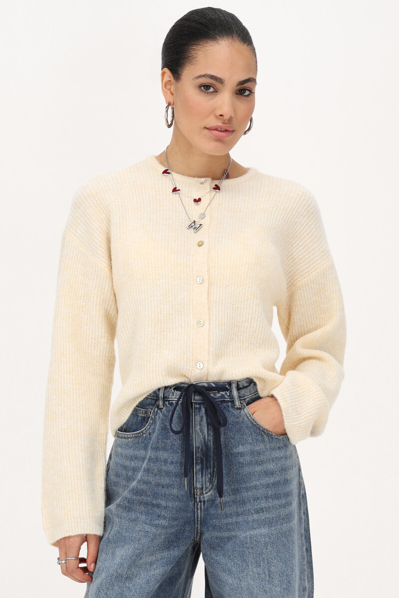 My Jewellery Cardigan with buttons Yellow 2