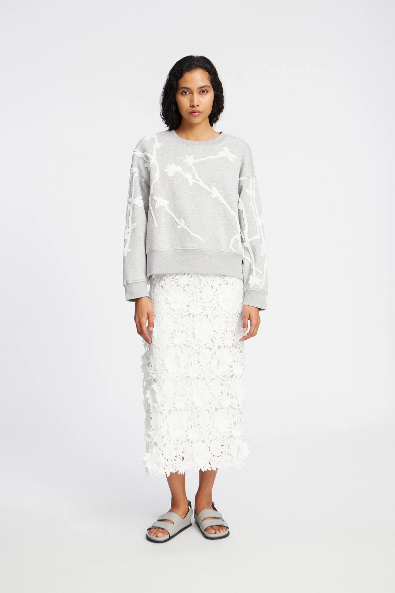 Dames sweater grijs