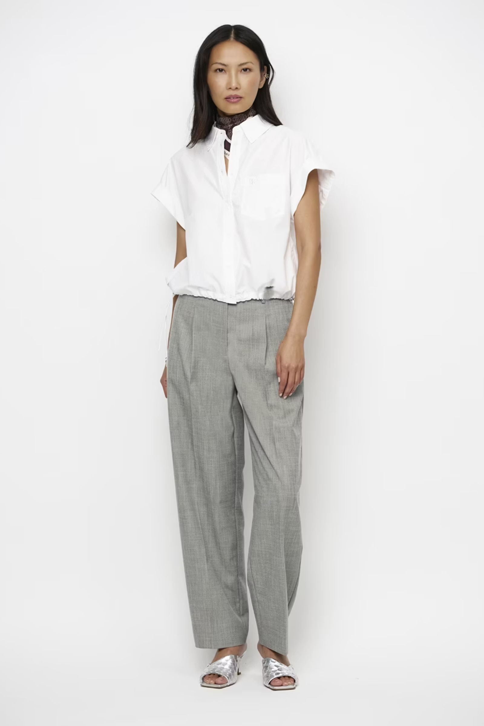 Dames broek grijs
