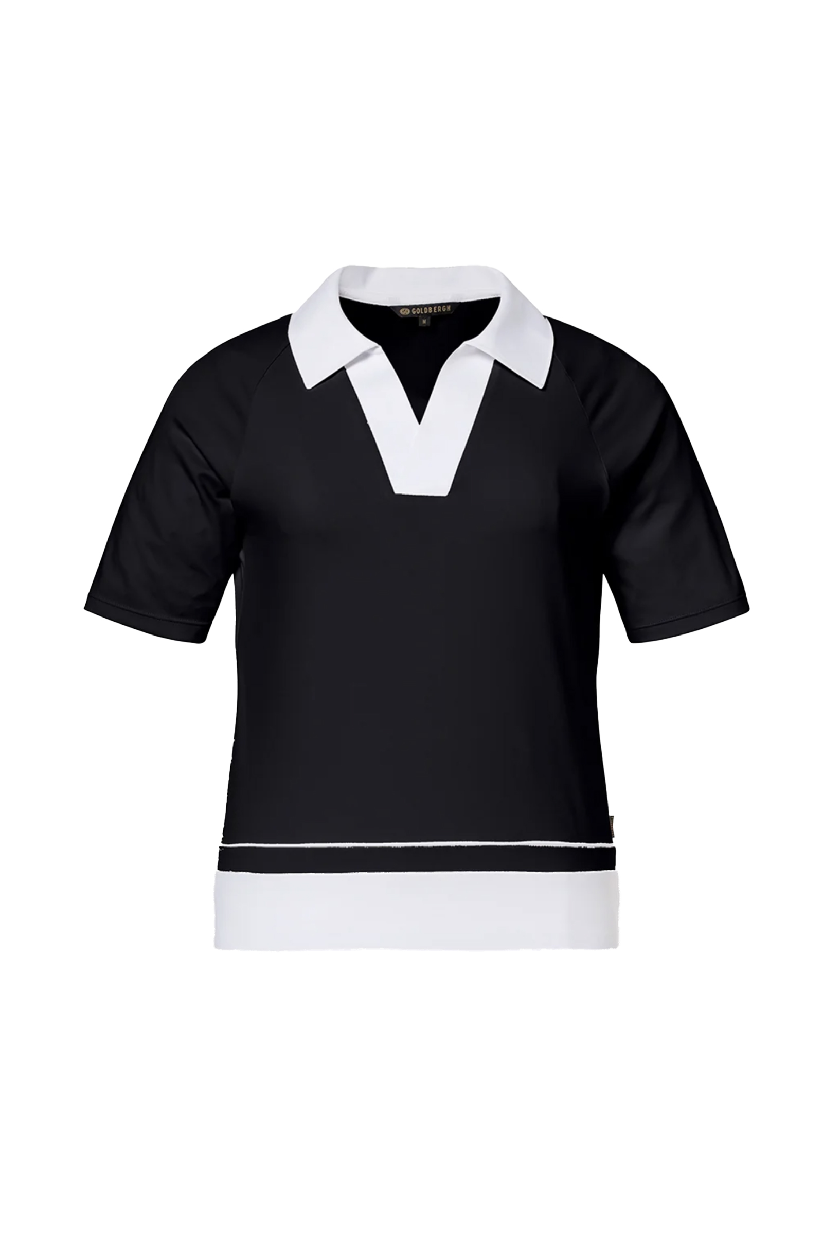 Fitness dames polo zwart