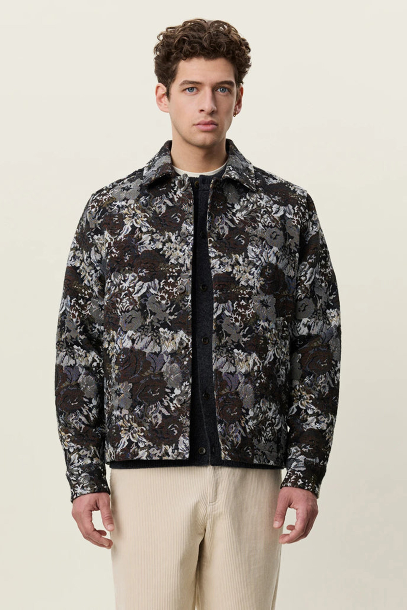 Heren overshirt bruin