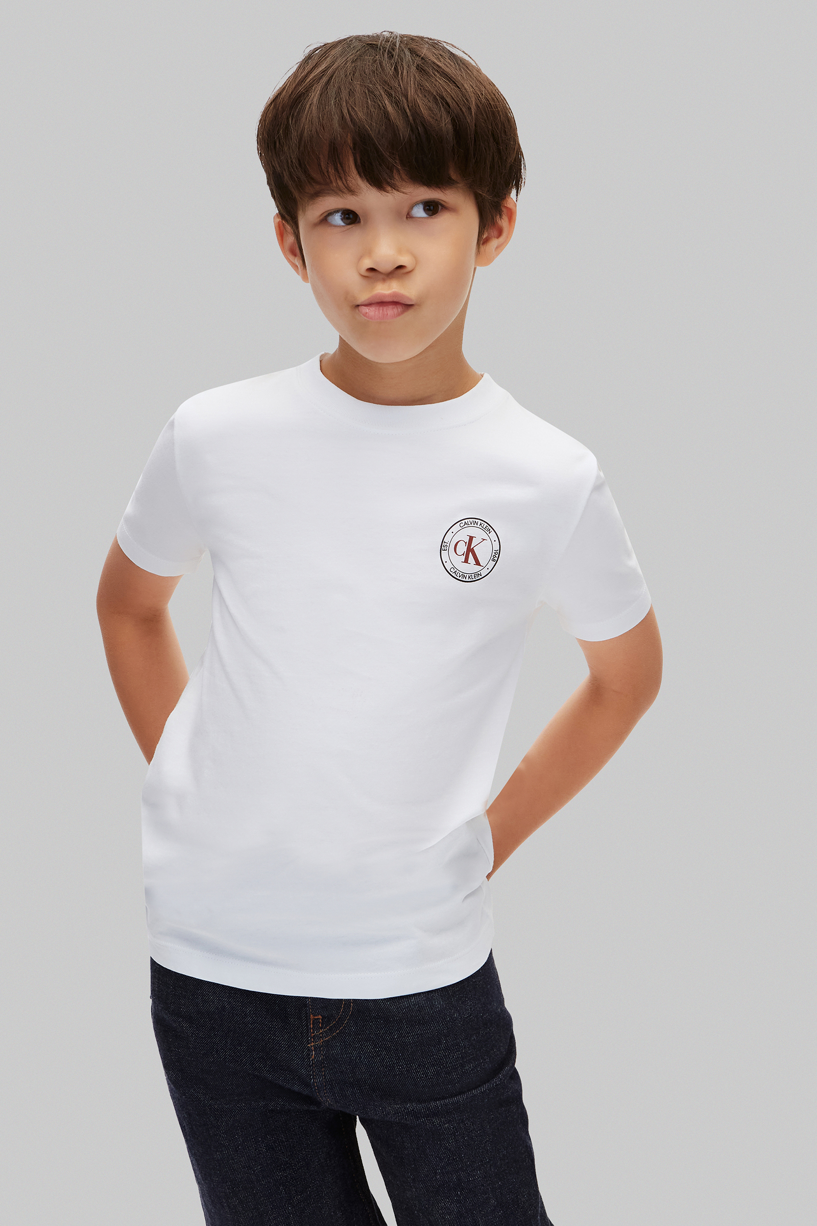 Jongens t-shirt korte mouw wit