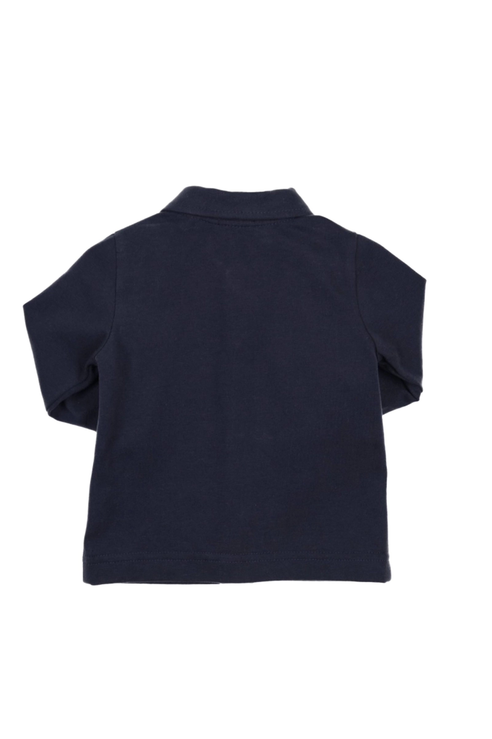 Baby blouse/overhemd blauw