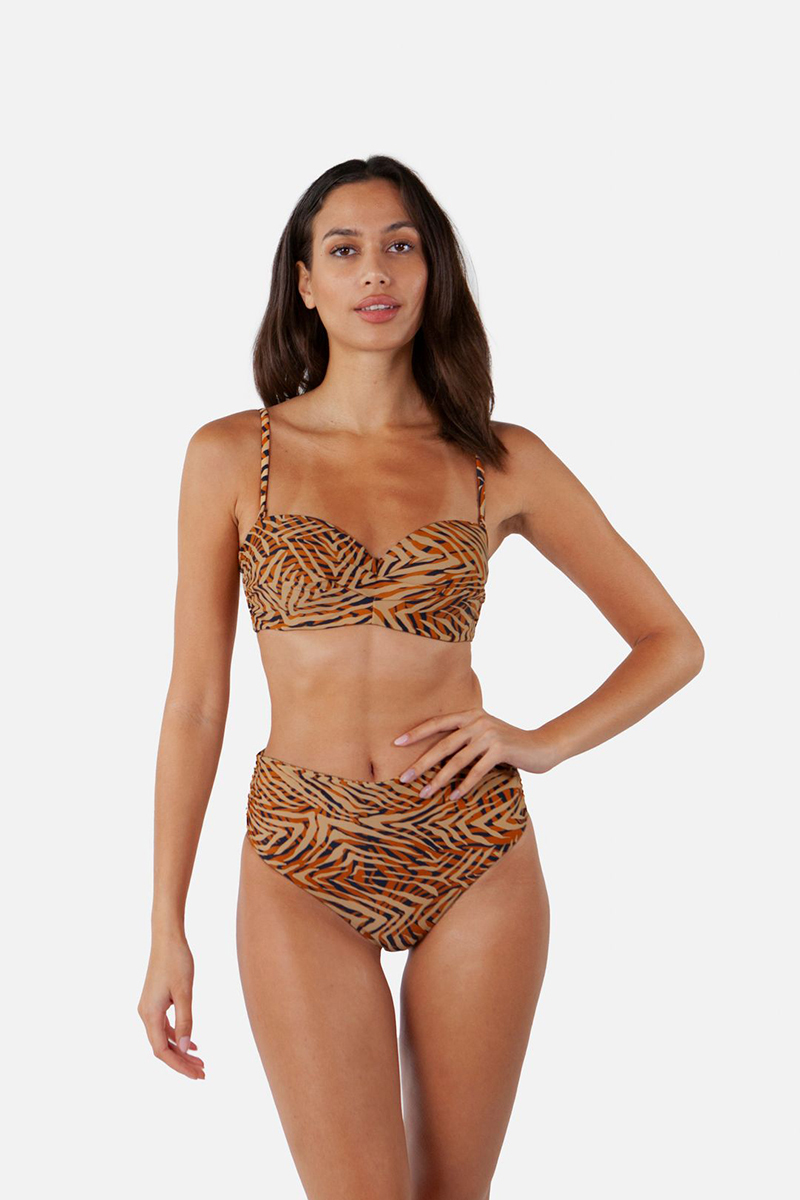 Bad/beach dames bikini top ecru