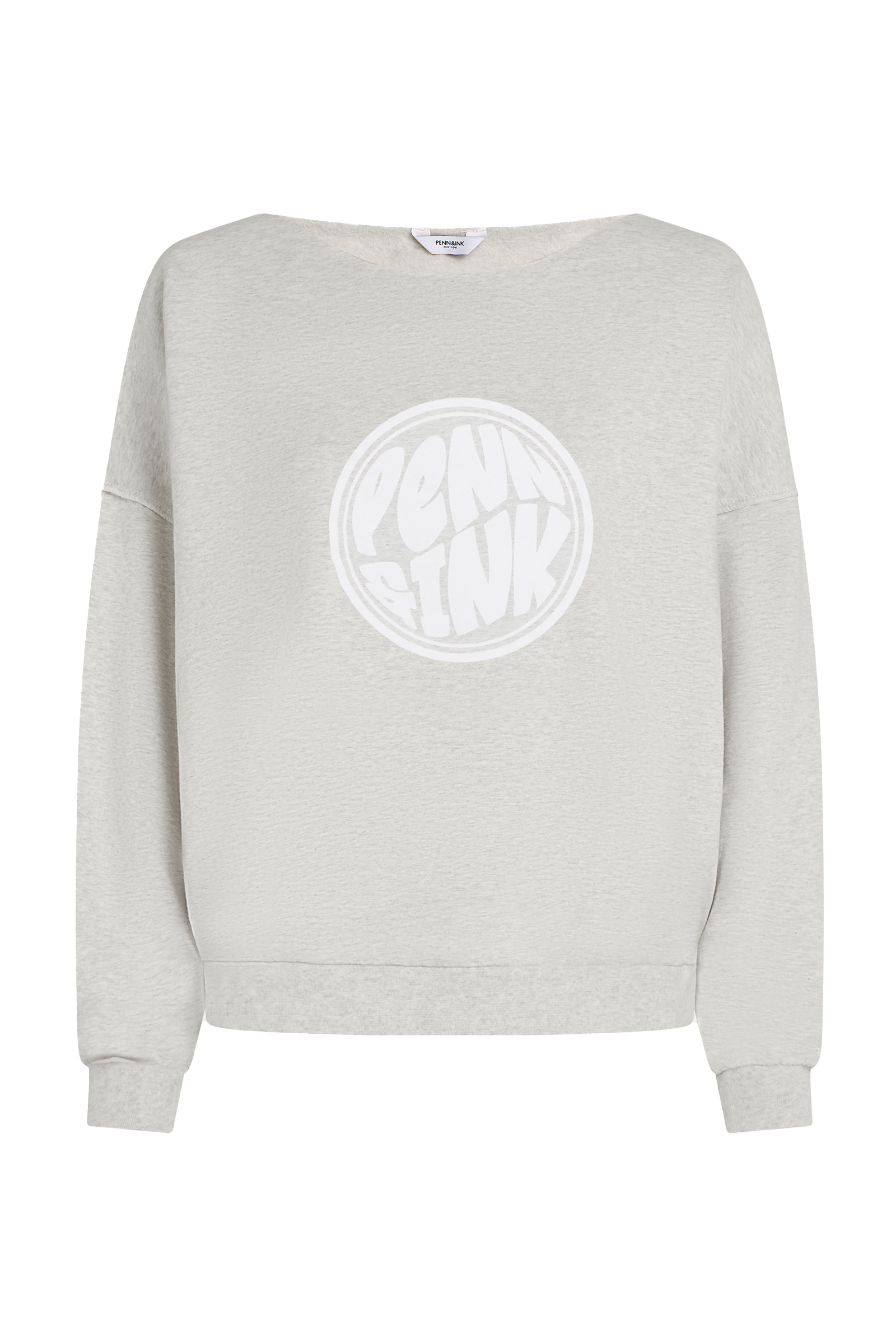 Penn&Ink N.Y. Sweater print Grijs-1 1