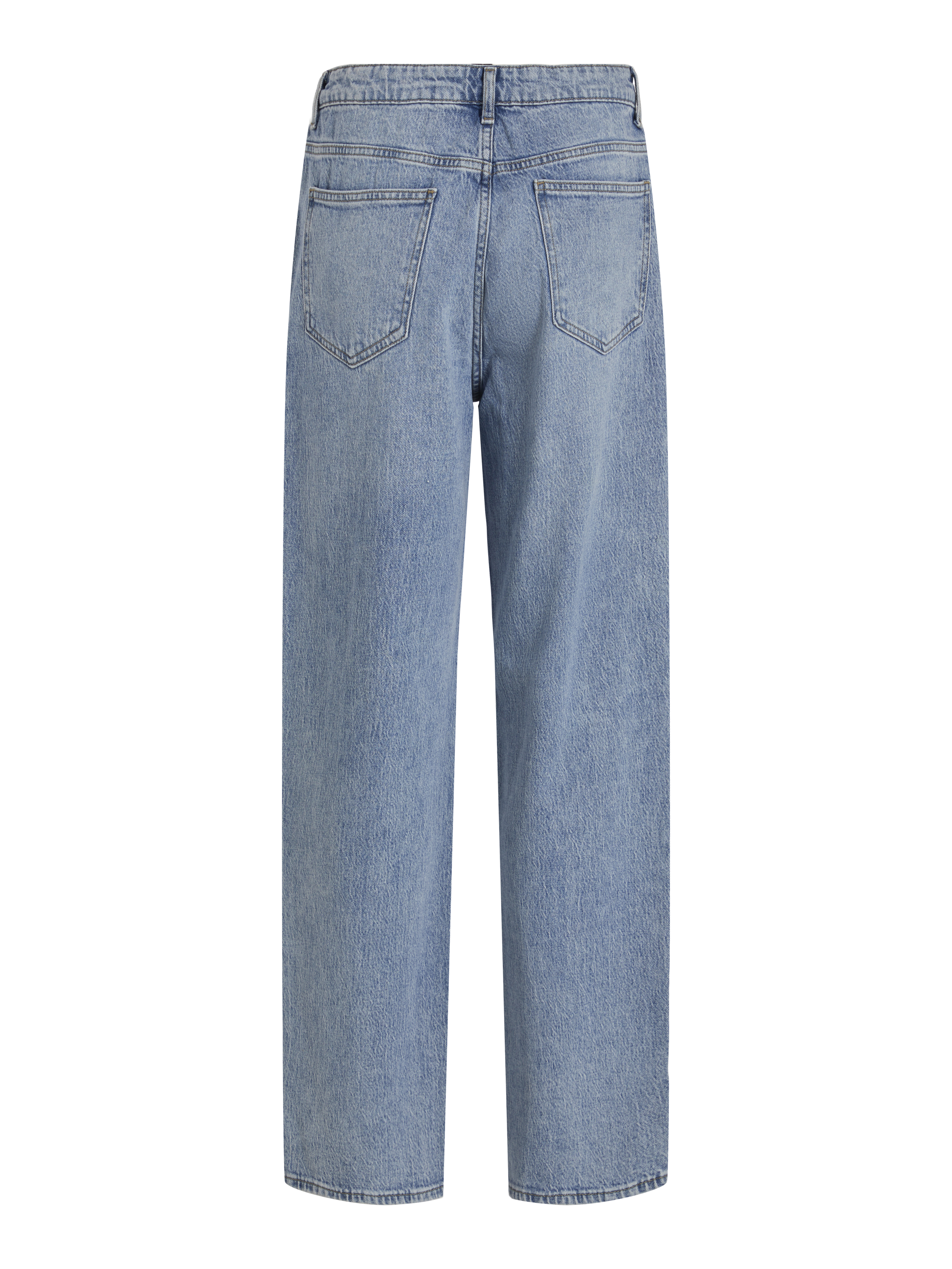 Vila VIKELLY JAF HW STRAIGHT JEANS-NOOS 177856001-Light Blue Denim/JAQUARD 1