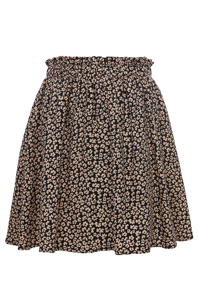 LOOXS LITTLE Little woven skirt bruin/beige-1 1