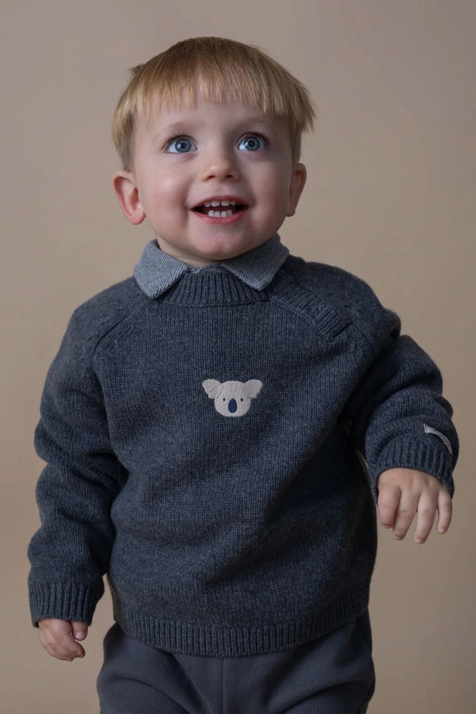 Baby trui grijs