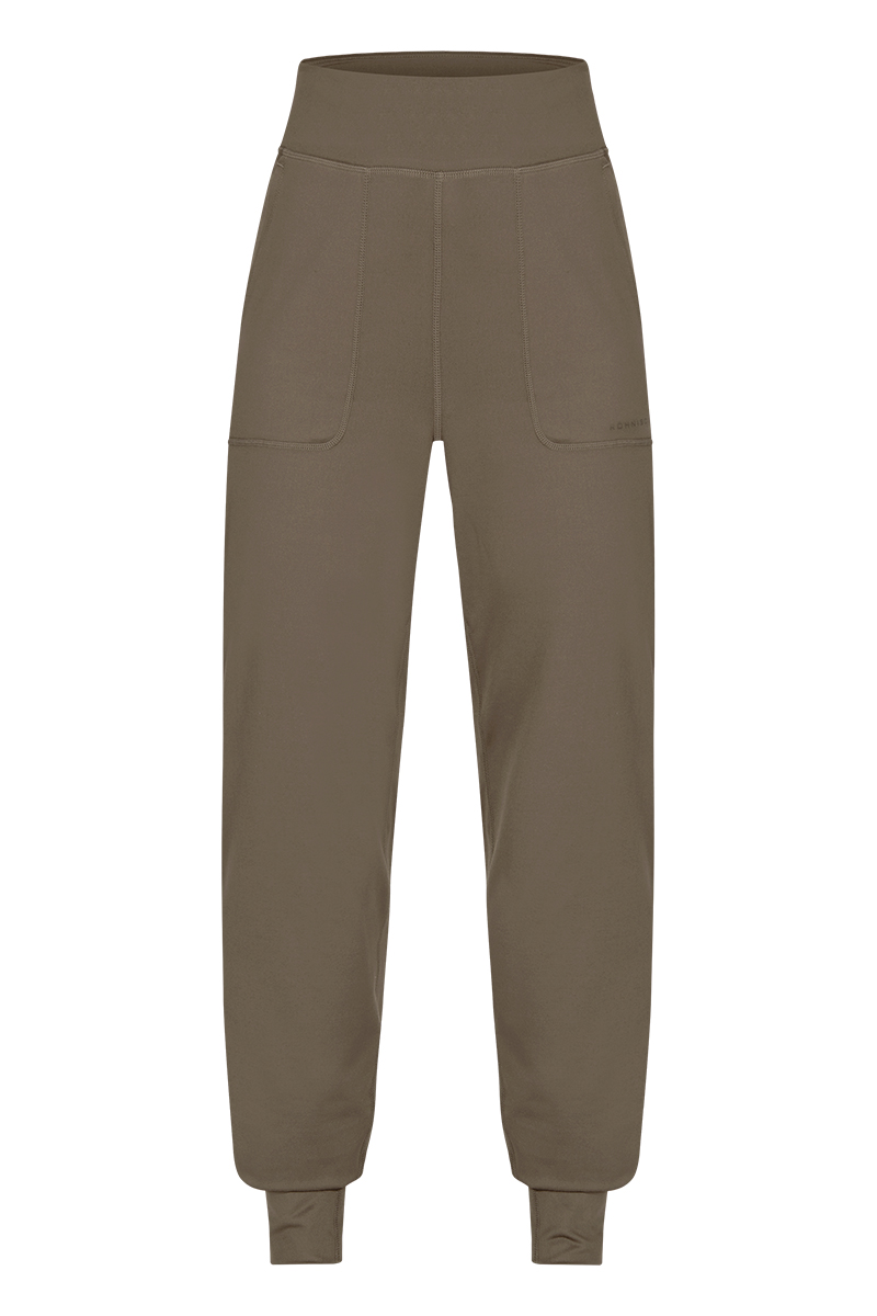 Rohnisch SOFT JERSEY PANT bruin/beige-1 1