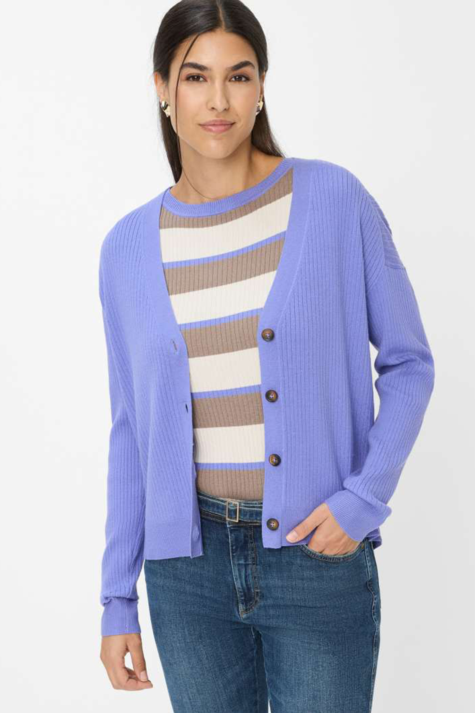 Dames vest paars