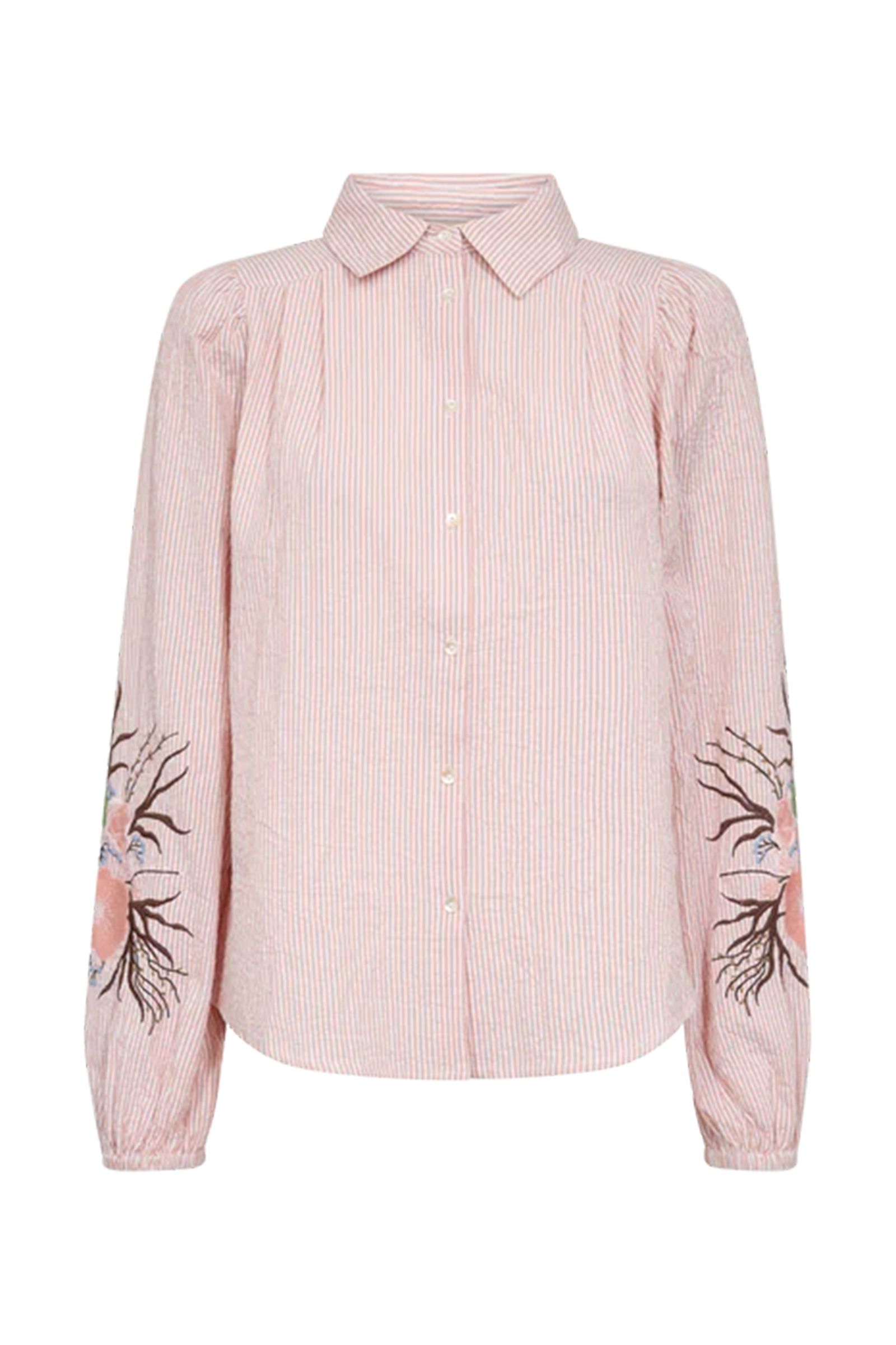 Dames blouse korte mouw paars