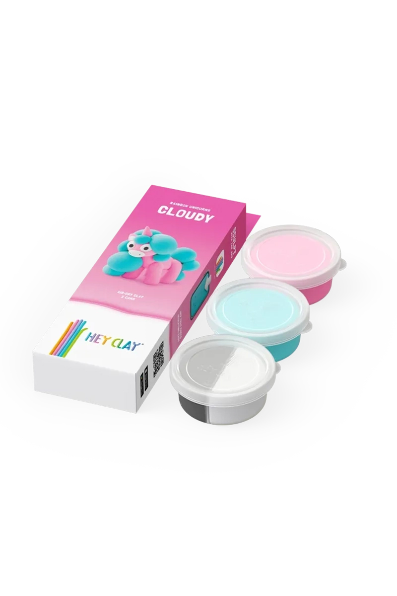 Hey Clay Rainbow Unicorn- Cloudy Rose-1 2