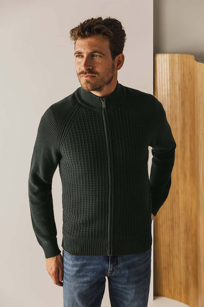Heren vest groen