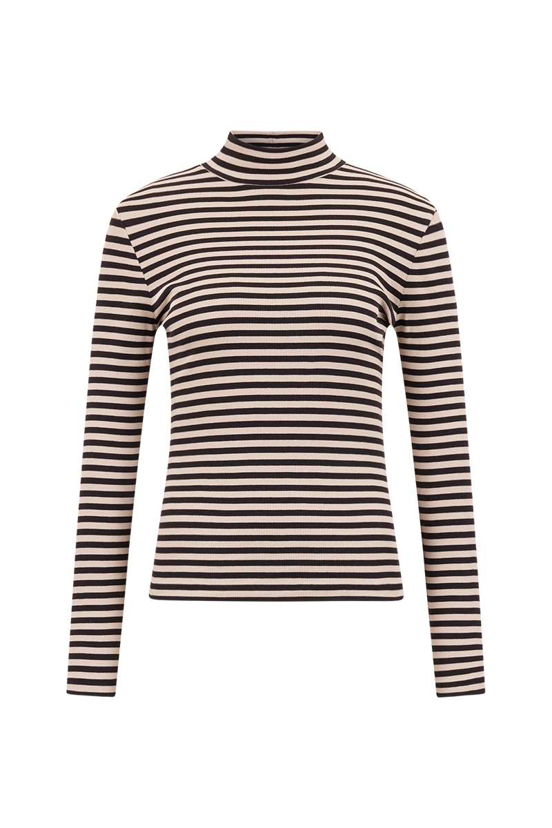 Dames t-shirt korte mouw bruin