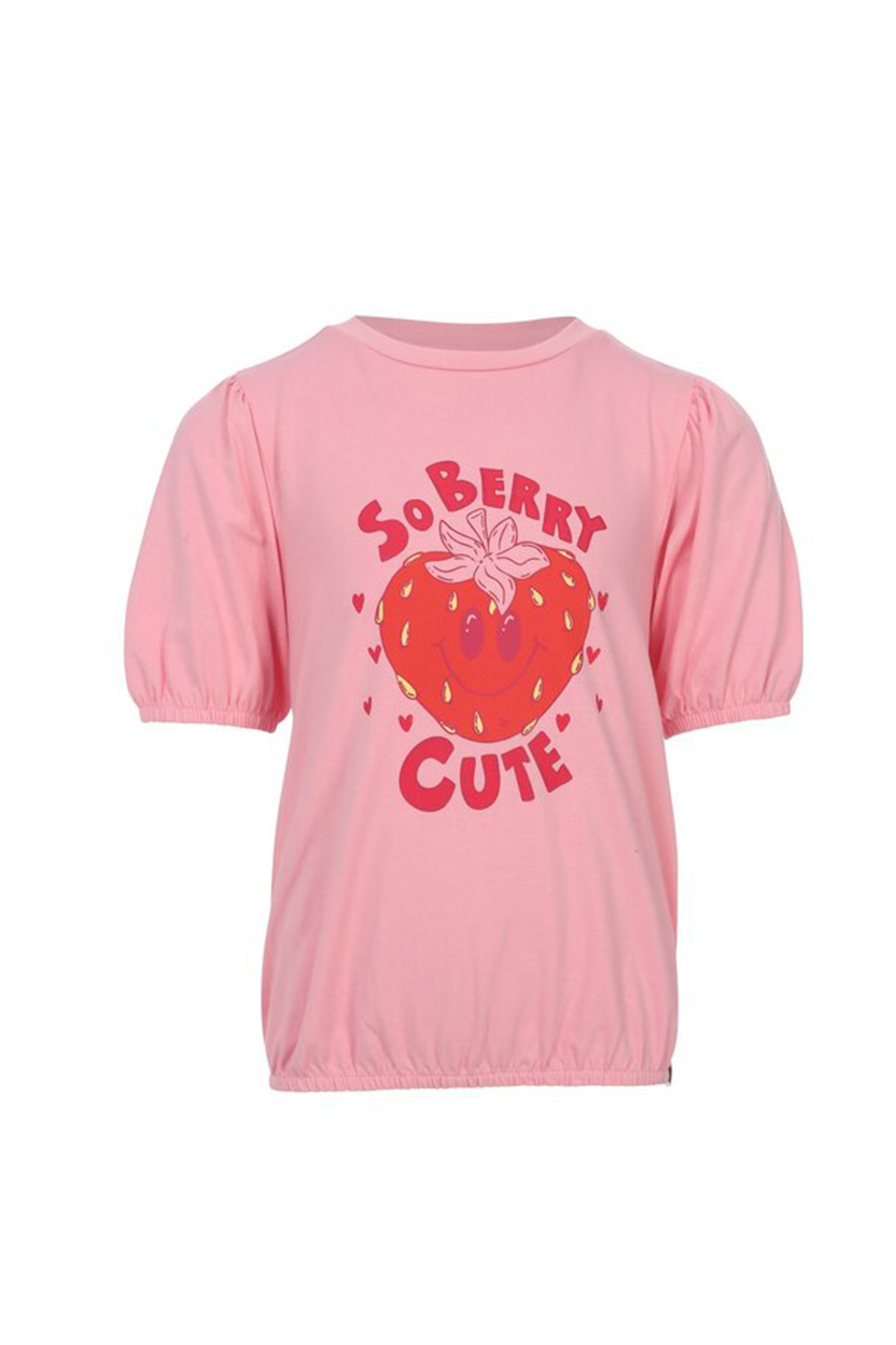 Meisjes t-shirt korte mouw rose