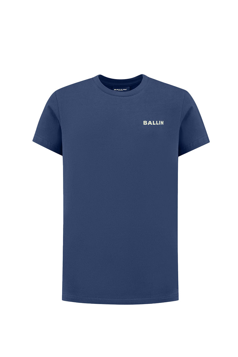Ballin Regular fit crewneck tshirt Blauw-1 1