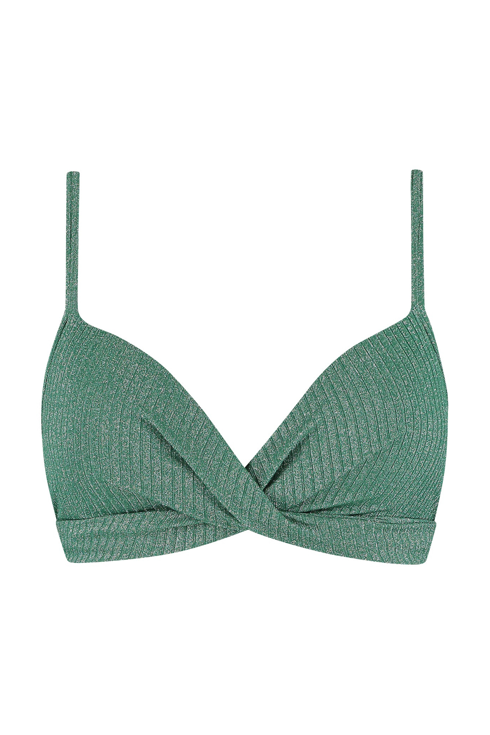 Bad/beach dames bikini top groen