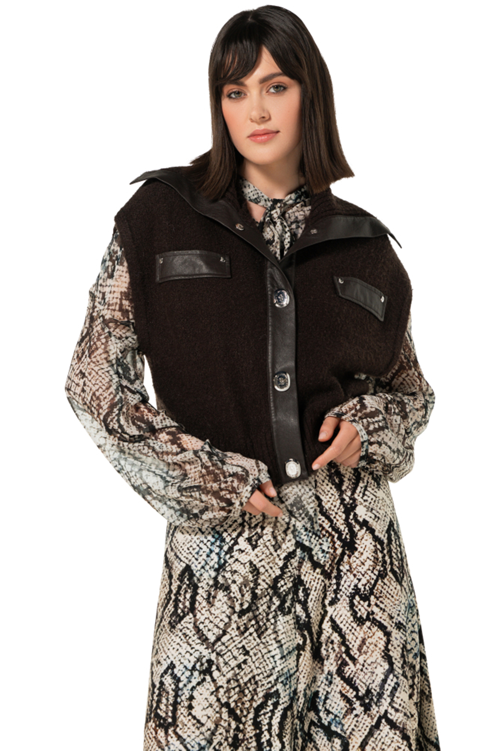 Dames bodywarmer bruin