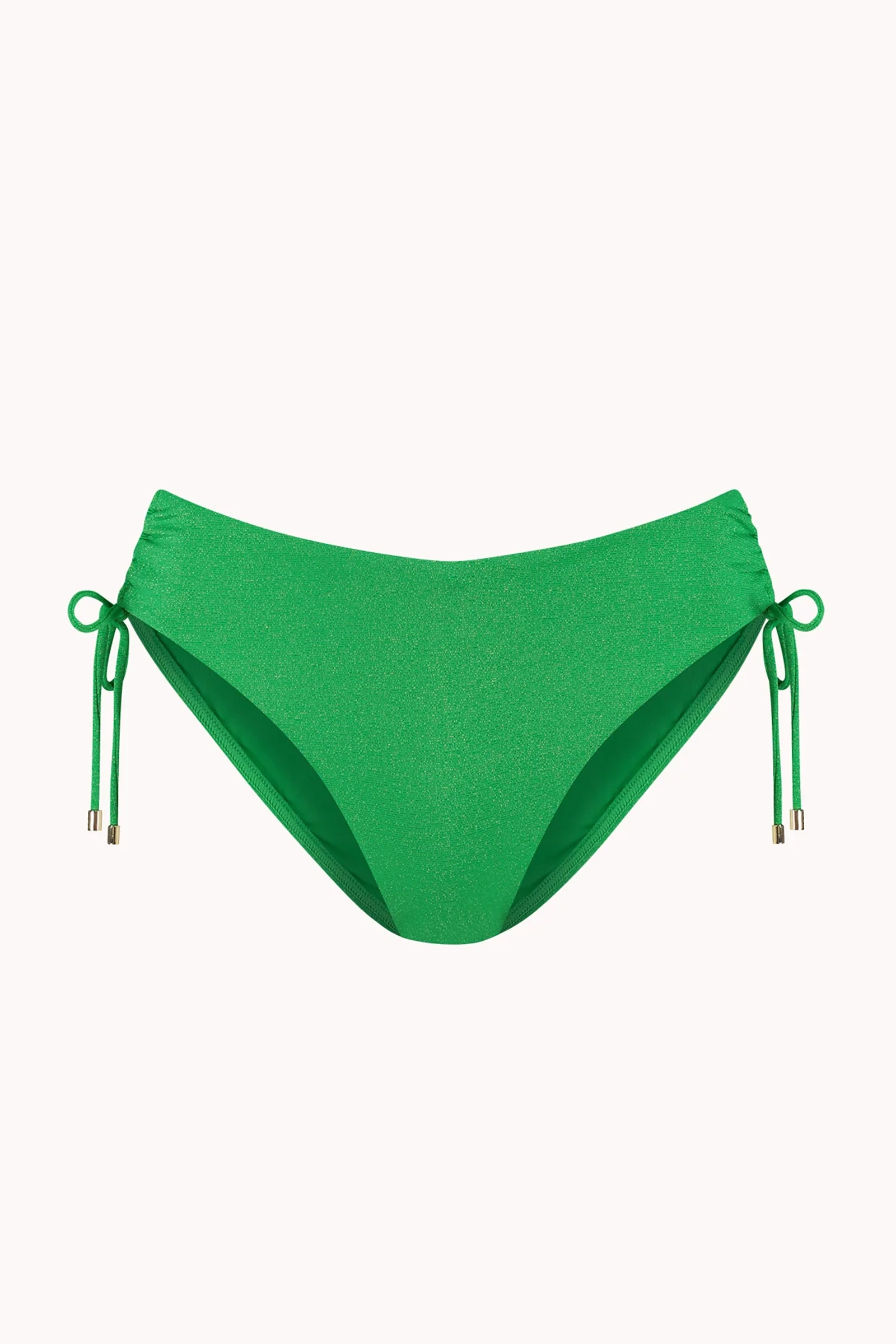 Bad/beach dames bikini slip groen