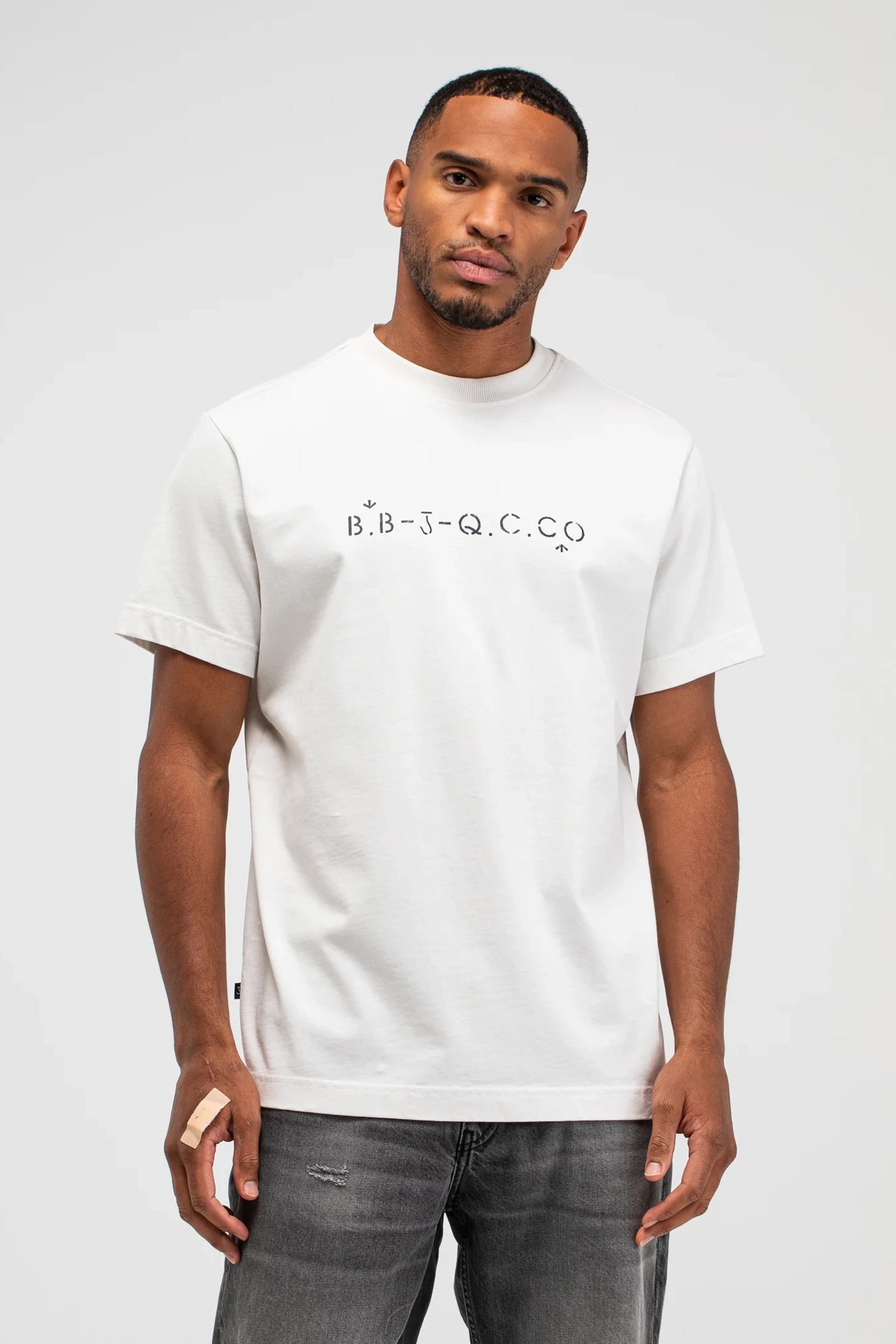 Heren t-shirt kortemouw ecru
